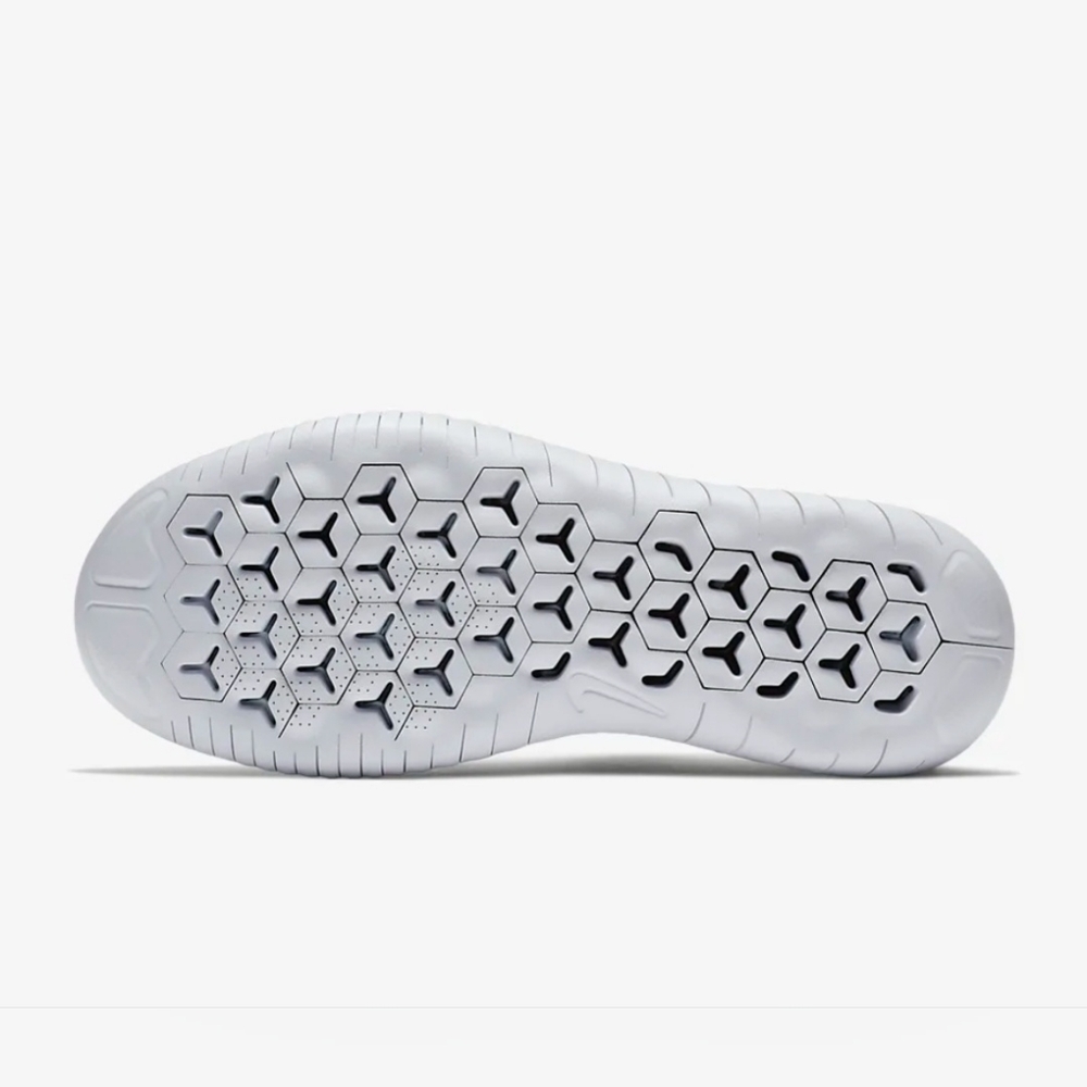 Nike Free Rn Flyknit 2018 White Black Running Shoes Men's 942838-101 Size 10 - Picture 7 of 12